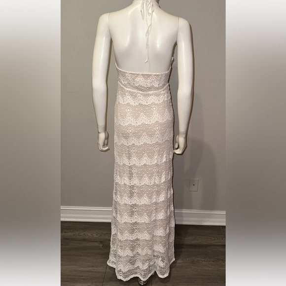 NIGHTCAP Free People “Monaco” white lace beach bridal maxi dress gown XS S M L - Picture 4 of 10